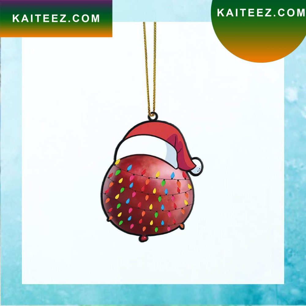 Gearhumans 3D Christmas Santa Hat Pomegranate Fruit Christmas Custom Christmas Ornament