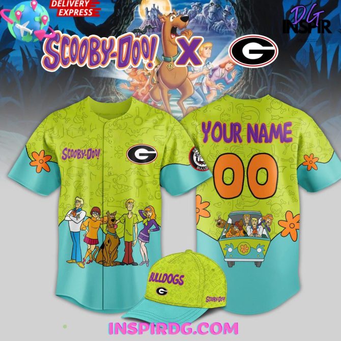Scooby-Doo X Bulldogs Custom Jersey & Hat Set – Personalized Name & Number