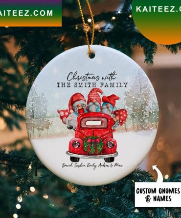 Gnomes Names Family Ornament