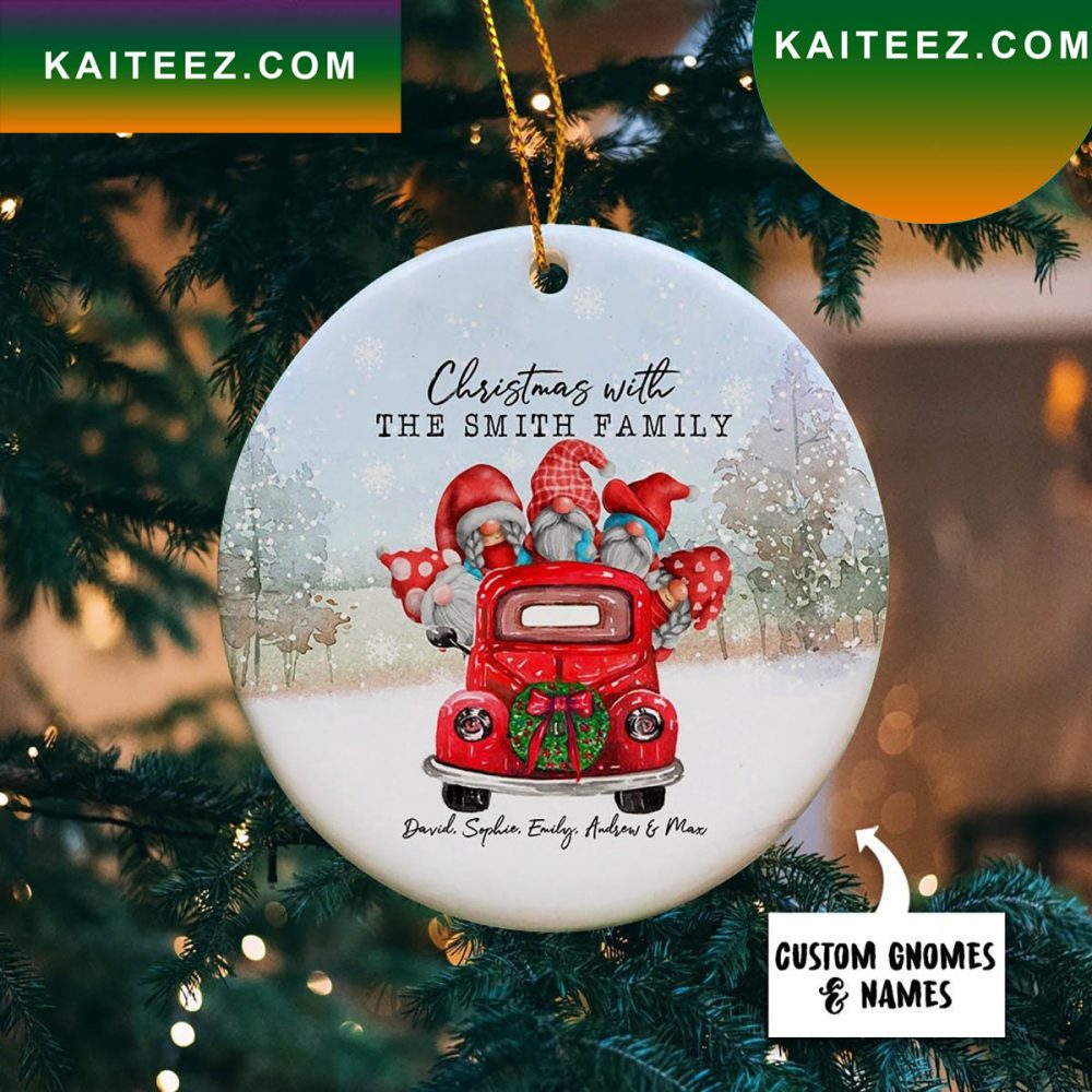 Gnomes Names Family Ornament