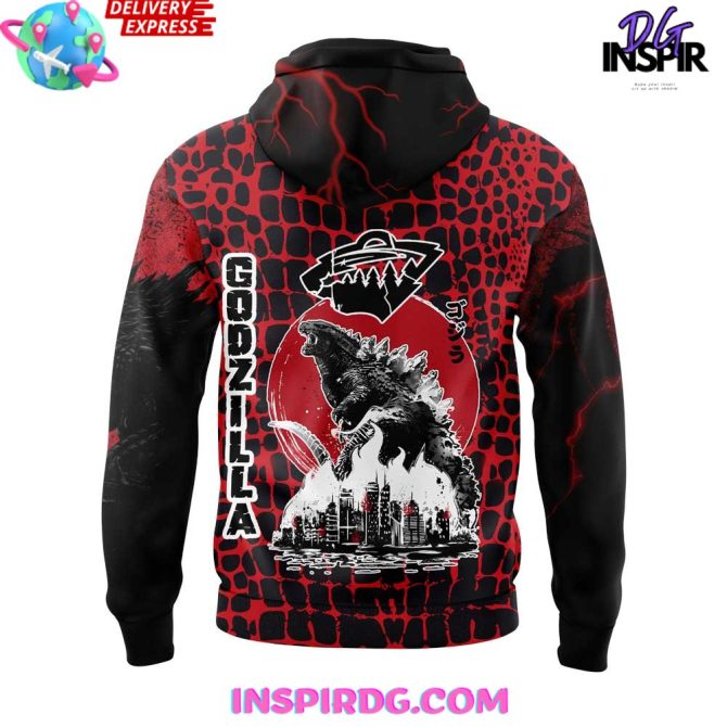 Godzilla X Minnesota Wild Special Edition All Over Print Hoodie - Image 3