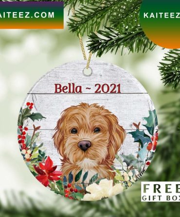 Golden Doodle Christmas Personalized Ornament