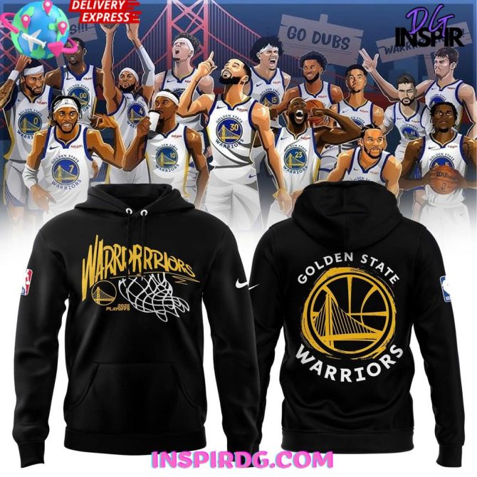 Golden State Warriors Hoodie - Official 2023 Playoffs Basketball Sweatshirt - Unisex Fan Gear