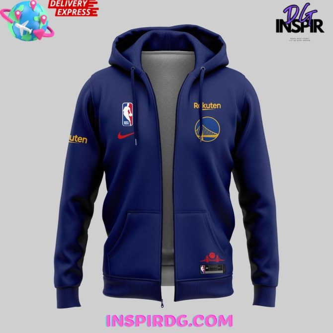 Gsw Team Hoodie - Official Nba Golden State Warriors Zip-Up Jacket, Limited Edition - Image 2