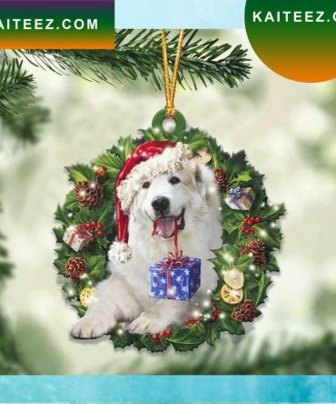 Great Pyrenees And Christmas Gifts For Great Pyrenees Lovers Christmas Ornament