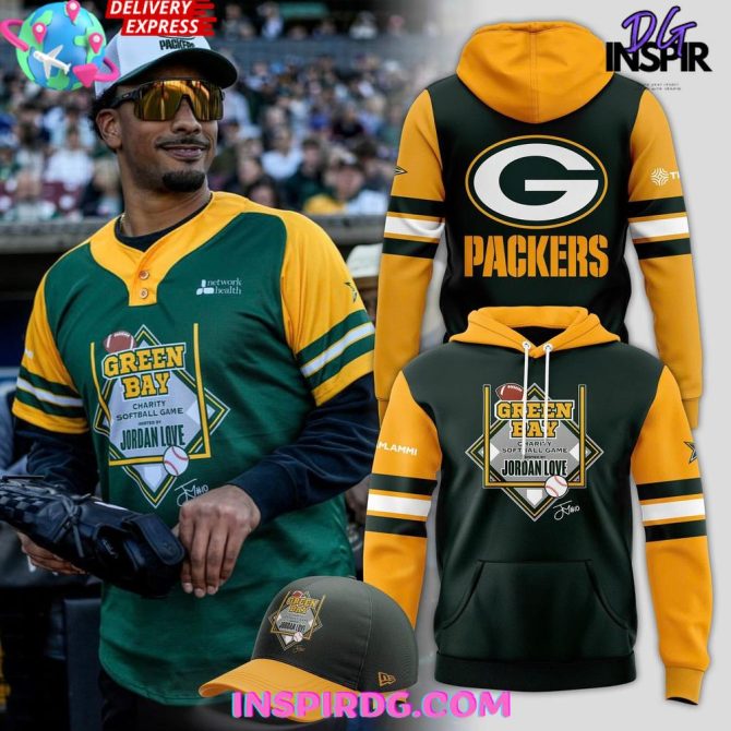 Green Bay Charity Softball Jordan Love Dark 2025 All Over Print Hoodie