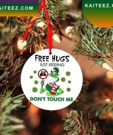 Grinch Free Hugs Just Kidding Christmas Grinch Decorations Outdoor Ornament