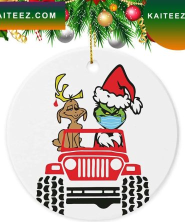 Grinchmas And Max Dog With Car Grinch Decorations Outdoor Ornament