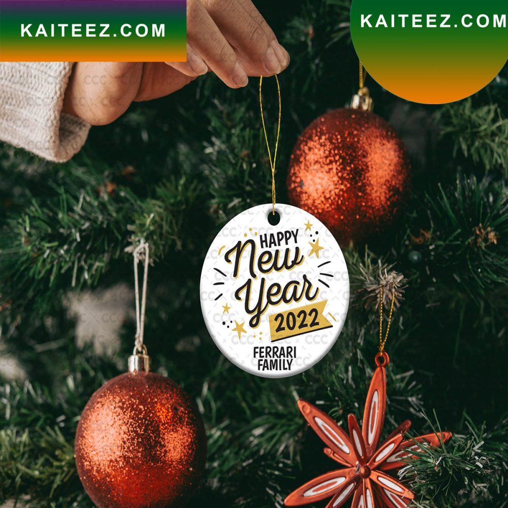 Happy New Year Christmas Ornament