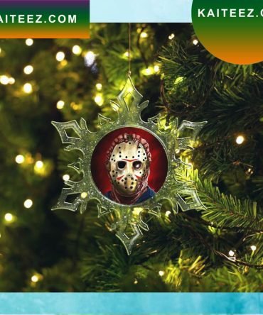 Hlk Creepy Jason Voorhees In Snowflake Christmas Ornament