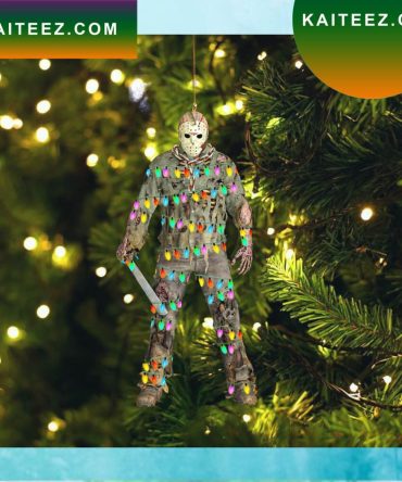 Hlk Jason Voorhees Machete Horror Led Lights Christmas Ornament