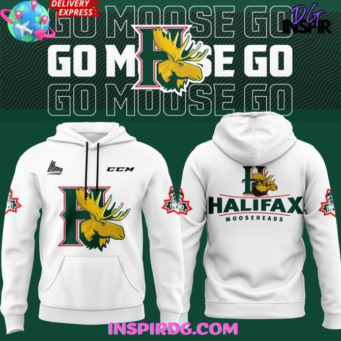 Halifax Mooseheads Go Moose Go Special All Over Print Hoodie