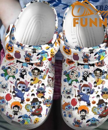 Halloween Stitch Pattern Crocs - Discover Comfort And Style Clog Shoes For Family