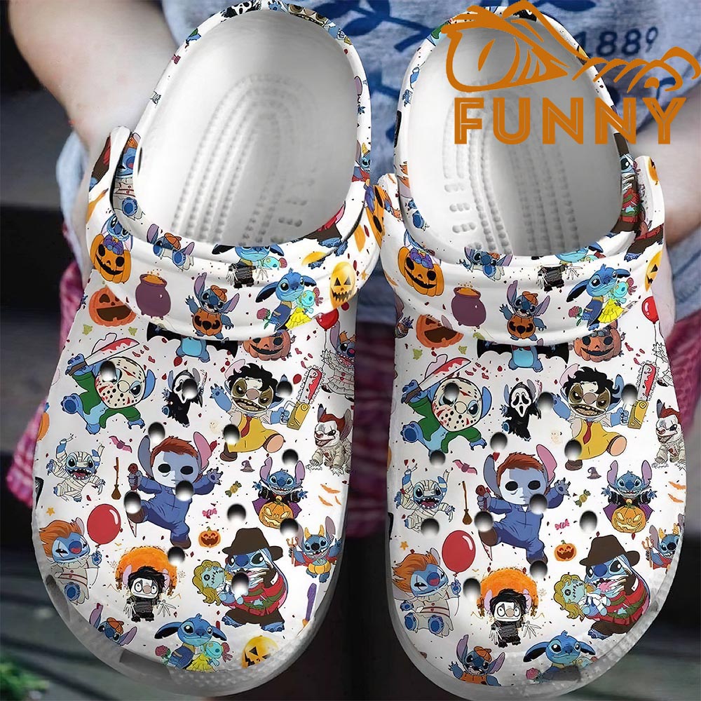 Halloween Stitch Pattern Crocs - Discover Comfort And Style Clog Shoes For Family