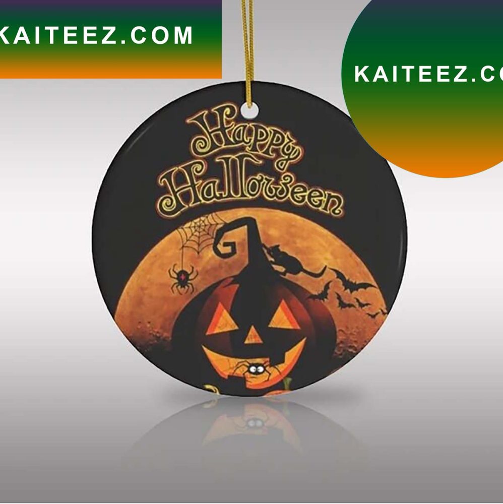 Happy Halloween Jack O'Lantern Tree Decor Gift Friends Ornament