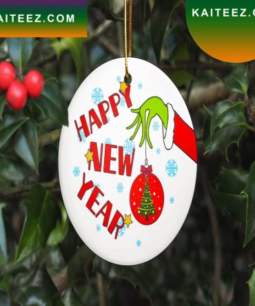 Happy New Year  Grinch Christmas Decorations Christmas Grinch Decorations Outdoor Ornament