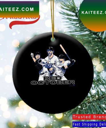Harper Schwarber ' Realmuto Red October Philly Baseball  Ornament