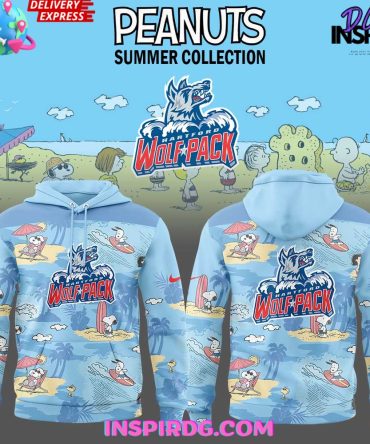 Hartford Wolf Pack Peanuts Summer Collection All Over Print Hoodie