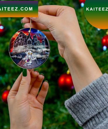 Haunted House Porcelain Halloween Tree Decor Gift Friends Ornament