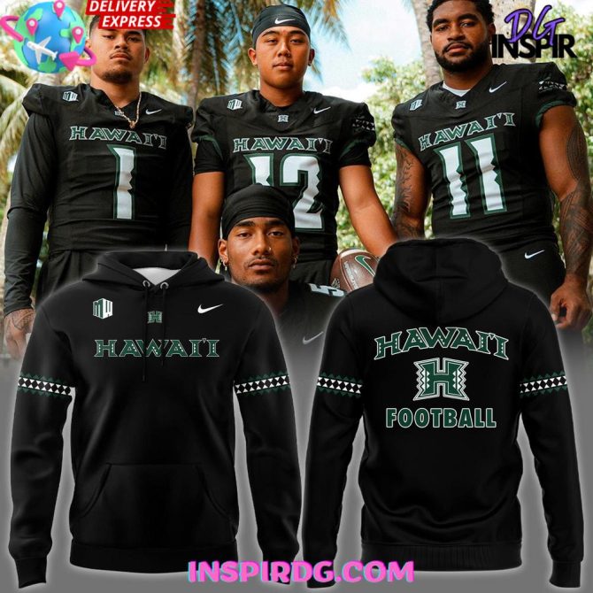 Hawaii Rainbow Warriors Football New Uniforms All Over Print Hoodie