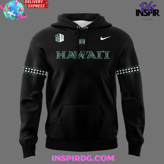 Hawaii Rainbow Warriors Football New Uniforms All Over Print Hoodie - Image 2