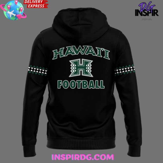 Hawaii Rainbow Warriors Football New Uniforms All Over Print Hoodie - Image 3