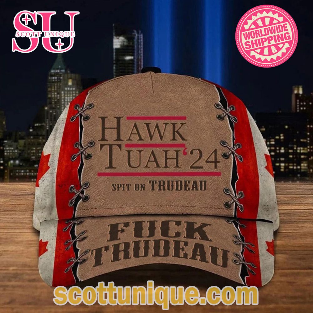 Hawk Tuah 2024 Spit On That Thing Hat Canada Flag Classic Cap