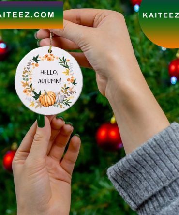 Hello Autumn  Halloween Ornament