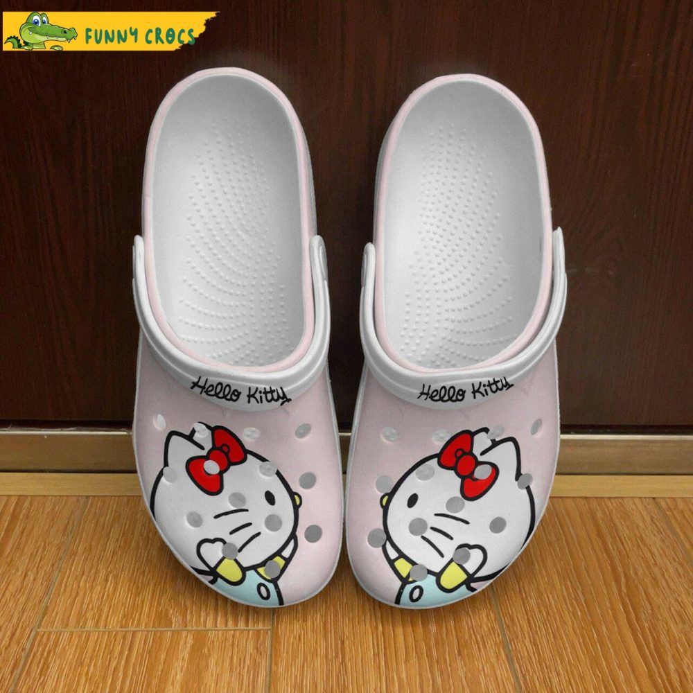 Hello Kitty In Light Pink Crocs - Discover Comfort And Style Clog Shoes Unisex Clogs Garden Shoes