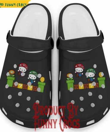 Hello Kitty Mario Luigi Blossom Crocs For Adults And Kids - Discover Comfort And Style Clog Shoes Unisex Clogs Garden Shoes