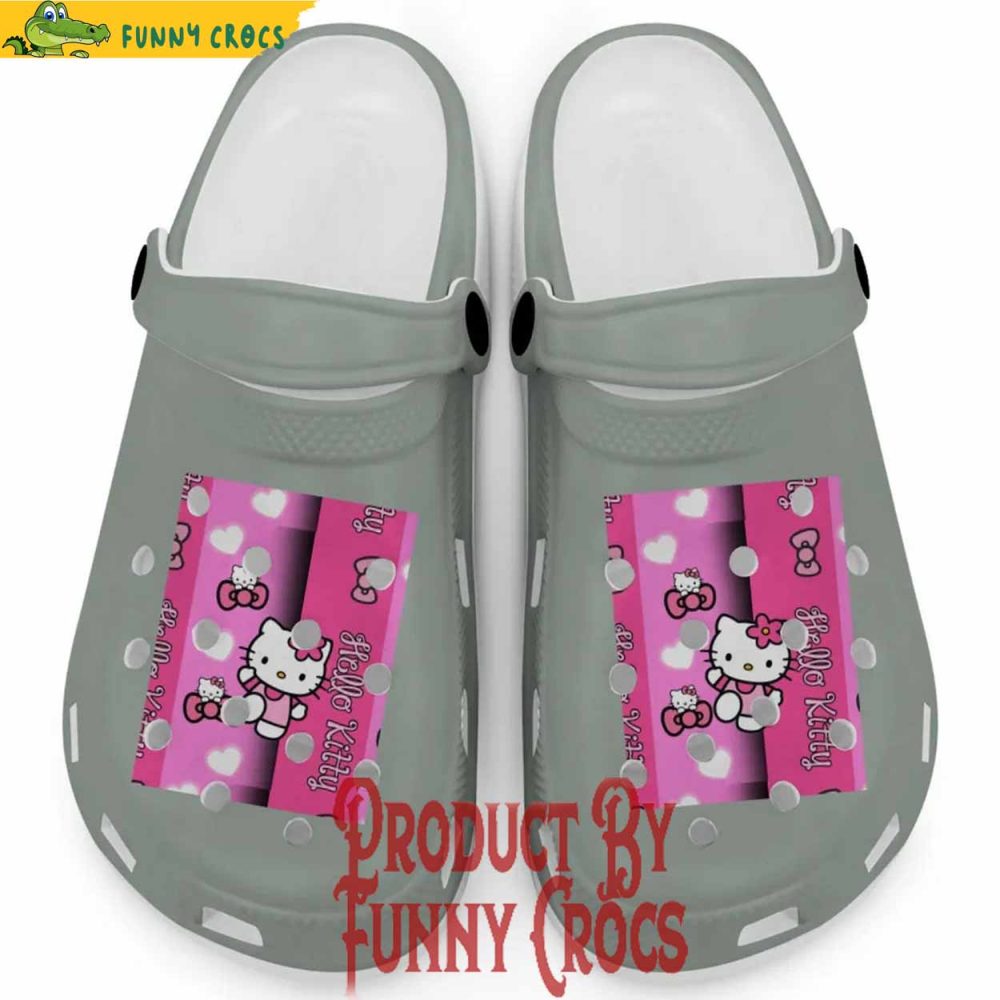Hello Kitty Pink Stripes Bay Crocs For Adults - Discover Comfort And Style Clog Shoes Unisex Clogs Garden Shoes