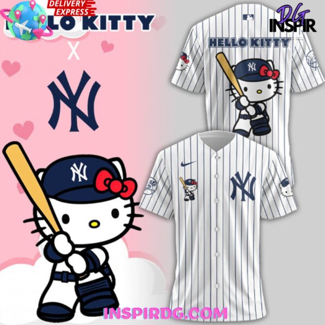 Hello Kitty X New York Yankees 2024 Baseball Jersey