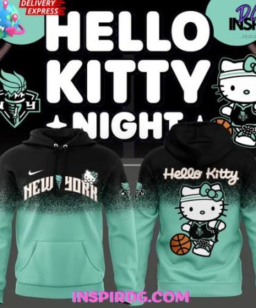 Hello Kitty X New York Liberty Night Edition All Over Print Hoodie
