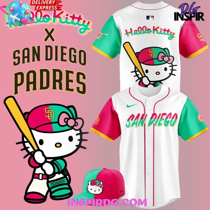 Hello Kitty X San Diego Padres 2024 Baseball Jersey