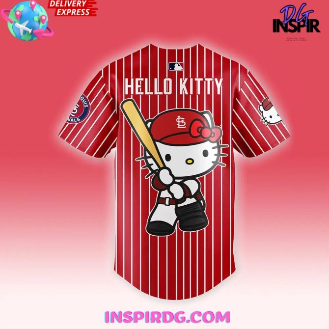 Hello Kitty X St. Louis Cardinals 50Th Anniversary Baseball Jersey - Image 4