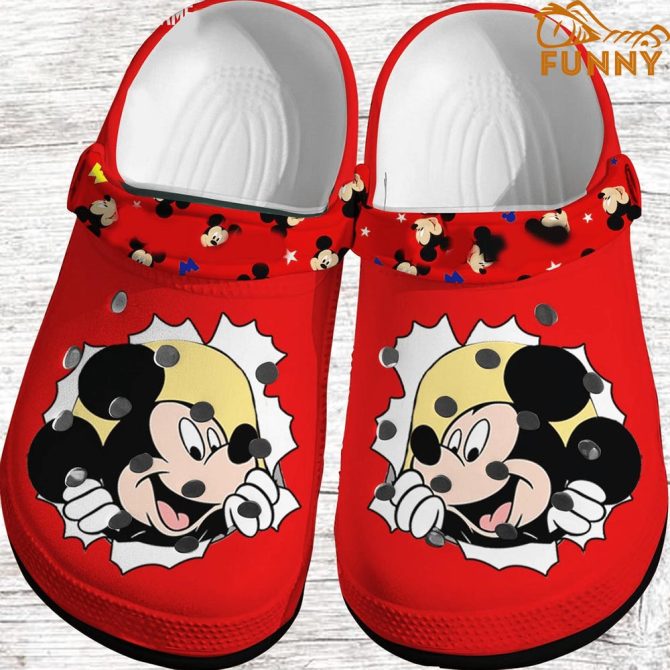 Hello Mickey Mouse Disney Crocs - Discover Comfort And Style Clog Shoes Unisex Clogs Garden Shoes