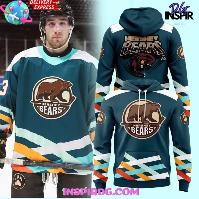 Hershey Bears Autism Awareness 2025 All Over Print Hoodie