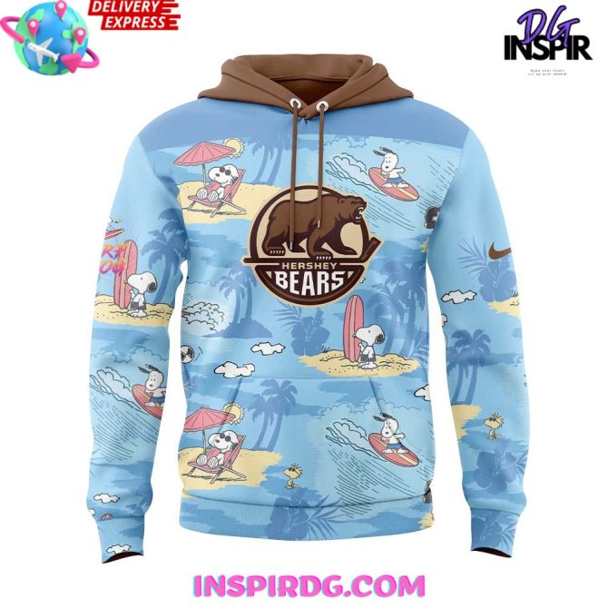 Hershey Bears Peanuts Summer Collection All Over Print Hoodie - Image 2