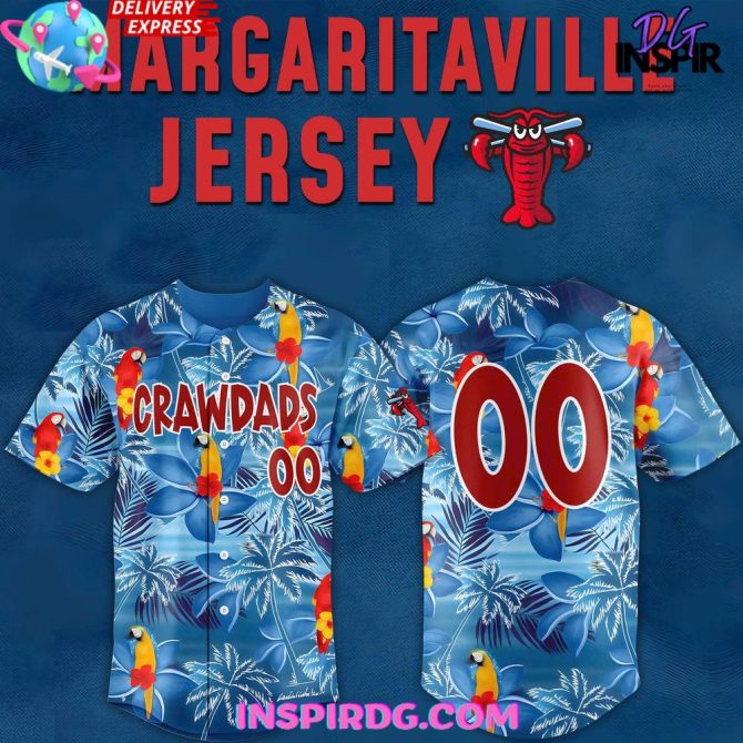 Hickory Crawdads Margaritaville Night 2025 Baseball Jersey
