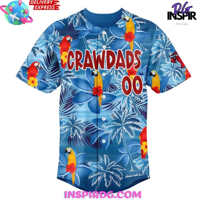 Hickory Crawdads Margaritaville Night 2025 Baseball Jersey - Image 2