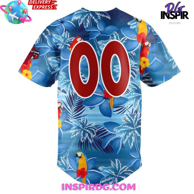 Hickory Crawdads Margaritaville Night 2025 Baseball Jersey - Image 3