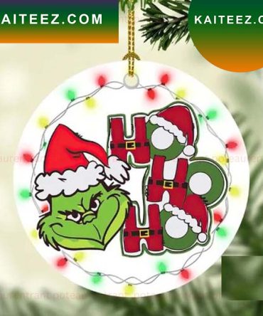 Ho Ho Ho Xmas Grinch Decorations Outdoor Ornament