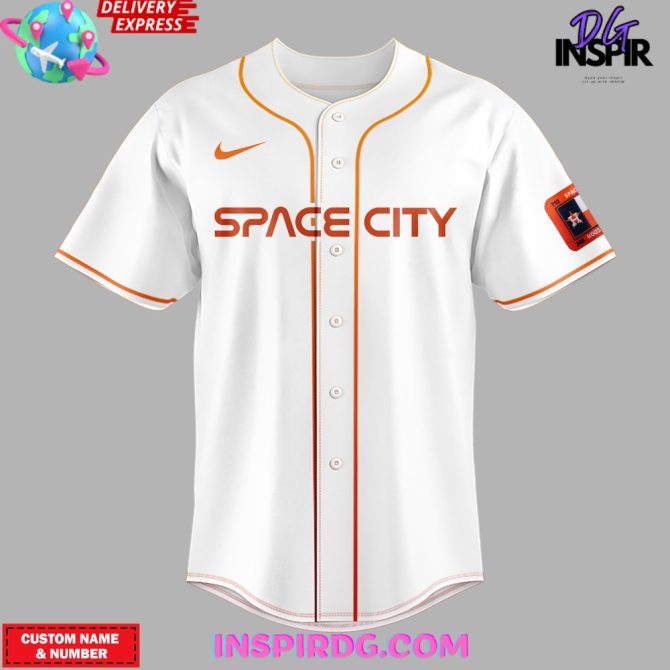 Houston Astros Space City 2024 White Baseball Jersey - Image 2