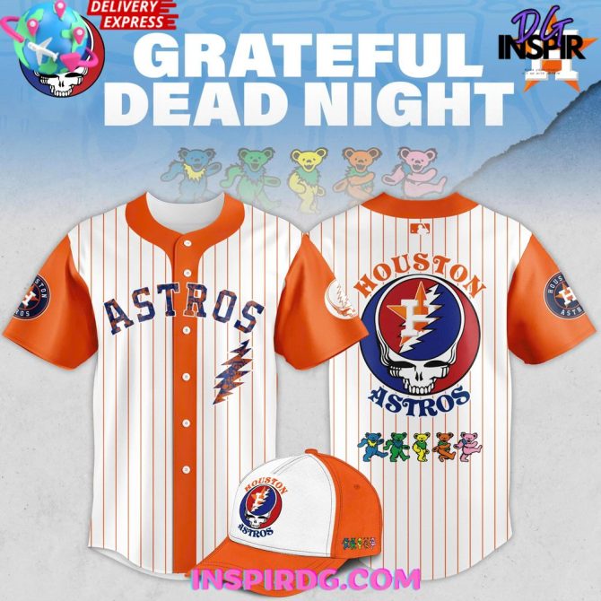 Houston Astros Grateful Dead Night Game 2025 Baseball Jersey