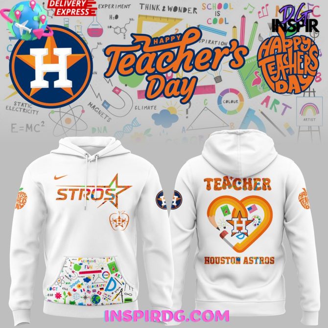 Houston Astros Happy Teacher'S Day Edition All Over Print Hoodie