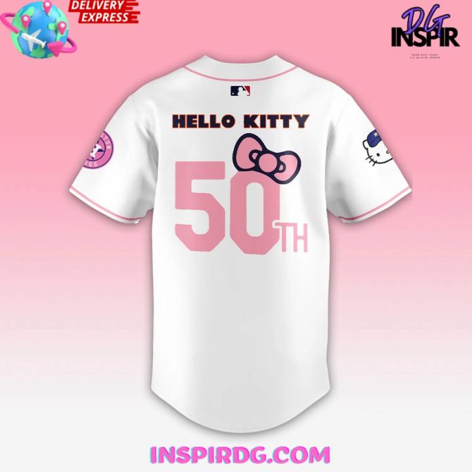 Houston Astros Hello Kitty 50Th Anniversary Baseball Jersey - Image 4