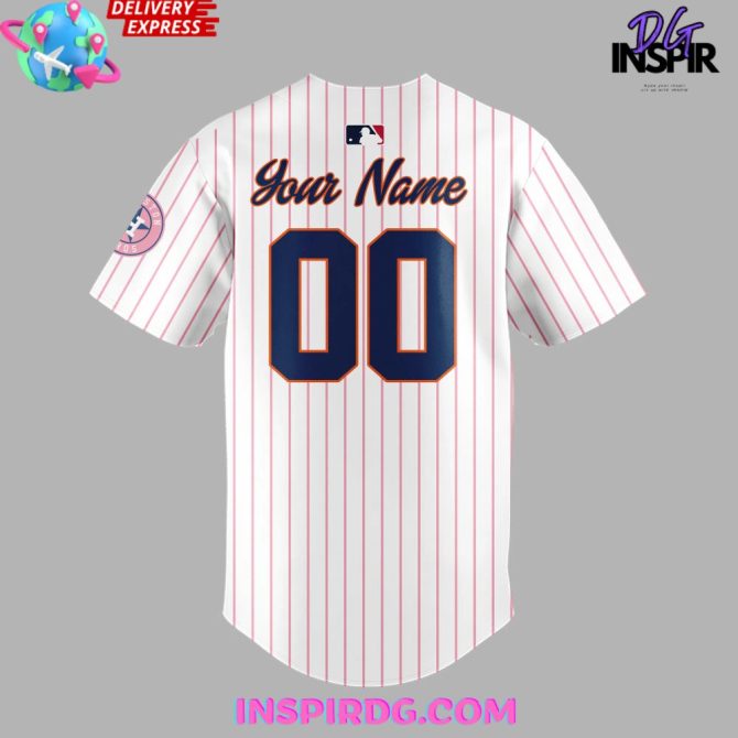 Houston Astros Hello Kitty Night Stripe Baseball Jersey - Image 3