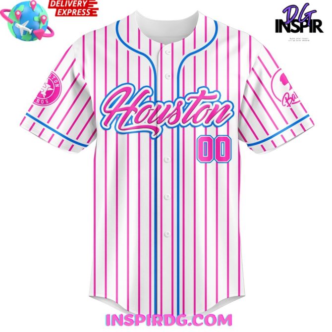 Houston Astros Mlb X Barbie Night Game 2025 Baseball Jersey - Image 2