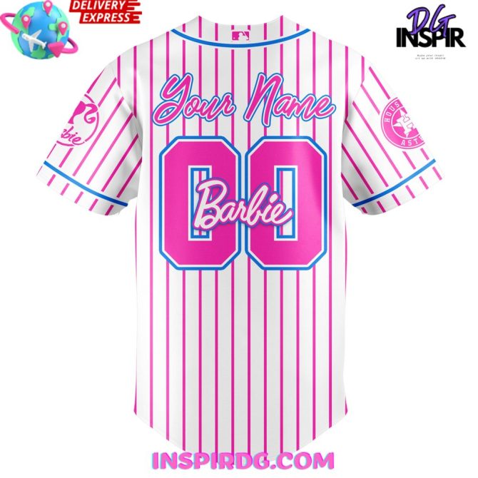 Houston Astros Mlb X Barbie Night Game 2025 Baseball Jersey - Image 3