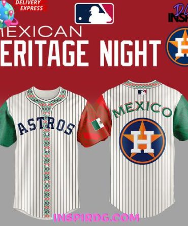 Houston Astros Mexican Heritage Night 2025 Striped Baseball Jersey